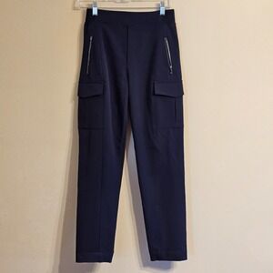 Women's ATHLETA Endless High Rise Cargo Pant Navy Blue Pockets Size 0